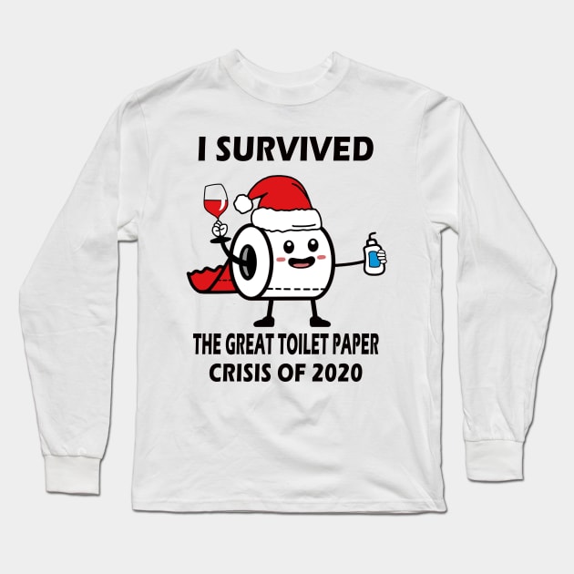 I survived the great Toilet Paper crisis of 2020 Merry Christmas Long Sleeve T-Shirt by binnacleenta